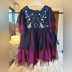 Mini Boden Celestial Purple and Blue Dress